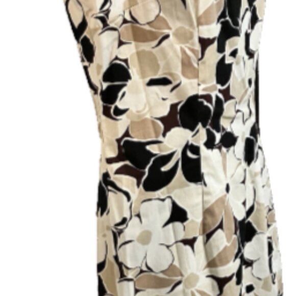 Vany New York Ladies Size 6 Multicolor Sleeveless cotton blend Floral Dress - Picture 3 of 16